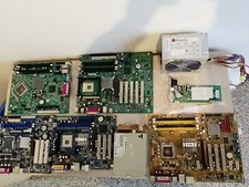 lotto 5X MOTHERBOARD 478 / 775 + 2 FLOPPY DISK +1 ALIMENTATORE+ 1 SCHEDA GRAFICA