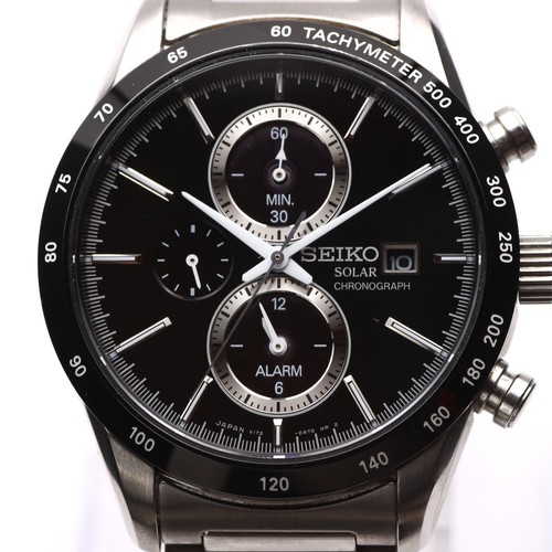 Seiko solar chronograph men - seiko,