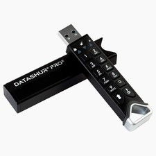 iStorage DATASHUR PRO 2 chiavetta USB 3.2 | 128 GB | nero | IS-FL-DP2-256-128