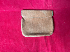 Portamonete a molla in pelle , Unisex, colore marrone chiaro, nuovo