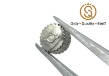 Enicar Corona Acciaio Steel Crown 4,9mm Passo Stem 90, Tubo Tube 2,5 Originale