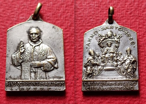Papa pio xii medaglia anno - papa,