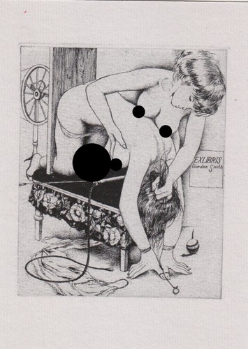Libris bookplate erotico n - ex,