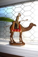 Large Vintage Carved Wood