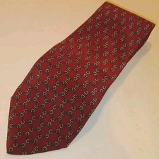 YSL YVES SAINT LAURENT PARIS Vintage 80/90s Cravatta Tie 100% Seta Made in Italy