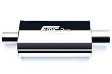 Scarico sportivo universale in acciaio inox silenziatore ovale FMIC.Pro 350mm...