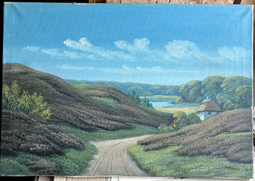 Quadro olio paesaggio - quadro,