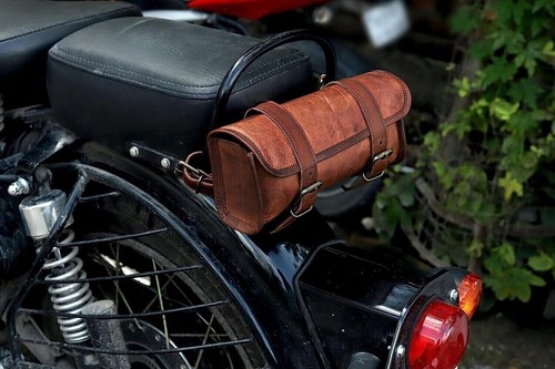 Borse moto pelle marroni - borse, in