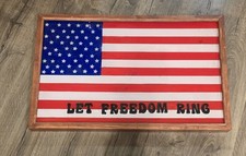 Bandiera americana in resina e