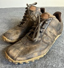 Merrell Sneakers da passeggio uomo Sprint Blast in pelle patinata marrone a piedi nudi taglia 10,5