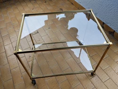 Carrello ottone cristallo - carrello,
