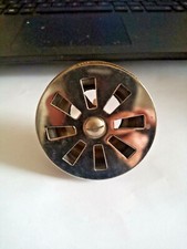 PILETTA SEMPLICE FISSA CON GRIGLIA PER DOCCIA LAVABO CROMO DIAMETRO 63 MM