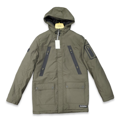Parka uomo con cappuccio zip - con, e