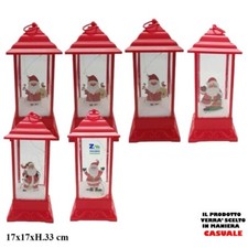 LANTERNA ROSSA CM 17x17x33 H