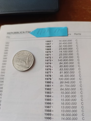 Moneta lire del - lire,