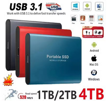 HARD DISK ESTERNO ssd portatile veloce usb 3.1 tipo C per pc mac backup dati