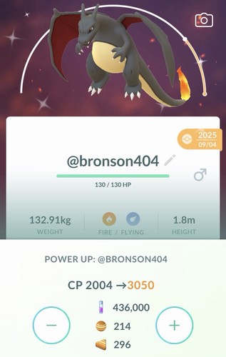 Shiny charizard lv50 blast - lv50,