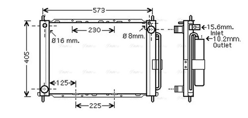 Radiatore liquido - , di