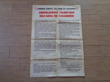 ARMA DEI CARABINIERI MANIFESTO