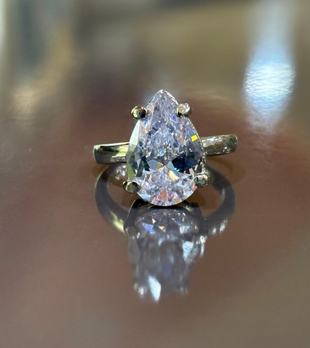 Anello solitario con - solitario, diamante