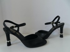 CHANEL Sandali neri in pelle