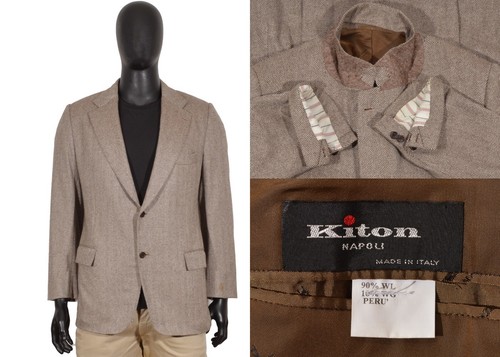 Blazer vicuna uomo kiton - uomo,