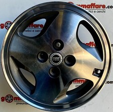 4 cerchi lega fiat 500 600 sporting r14 antracite diamantato lt003862