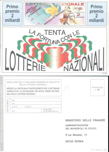 Biglietto lotteria sartiglia - biglietto,