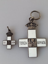 MEDAGLIA/ CROCI SMALTATE 3° ARMATA GRANDE+ MIGNON  WW1