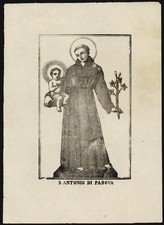 Santino stampa popolare - stampa, 1800