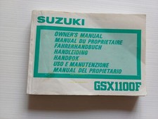Suzuki GSX 1100 F 1987 manuale