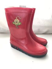 STIVALETTI DA PIOGGIA IN GOMMA ROSSI MIS 27