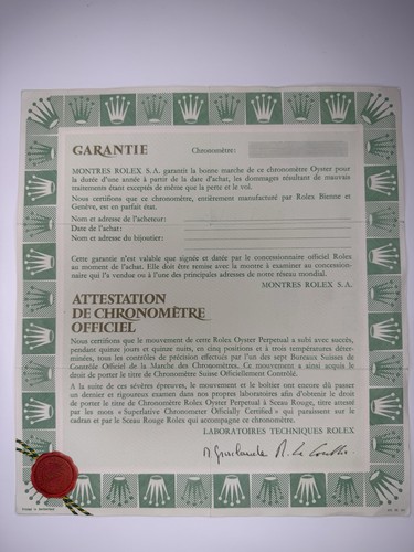 Rolex original 100 - rolex, warranty