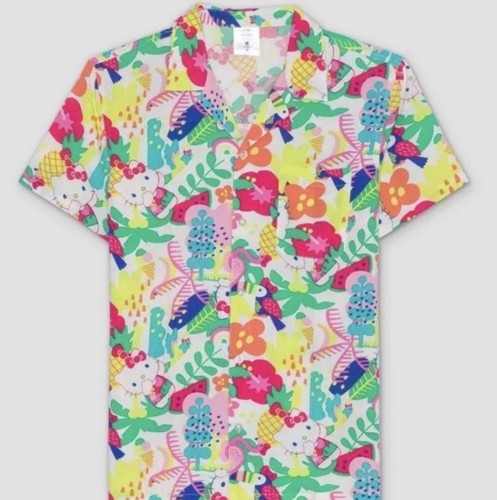 Camicia hawaiana con bottoni