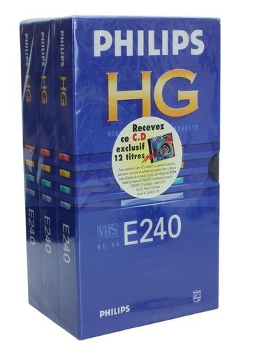 Philips lot cassette vhs - lot, 3