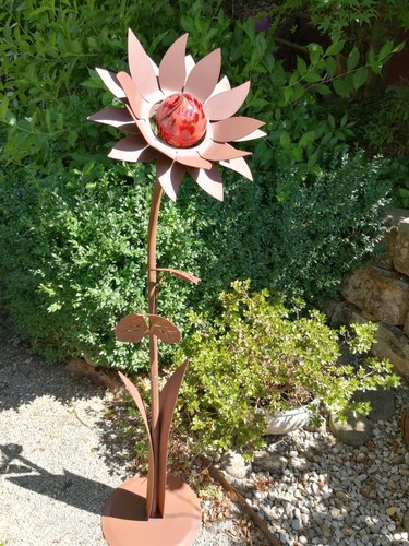 Fiore vetro inox - in, girasole