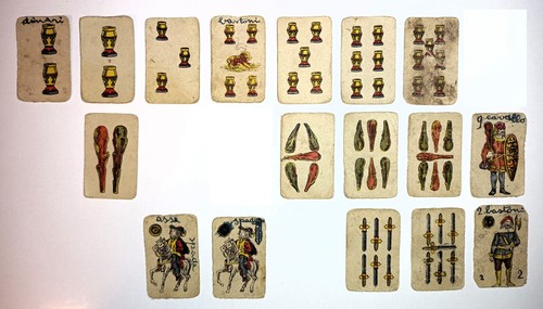 Antiche carte gioco - antiche, da