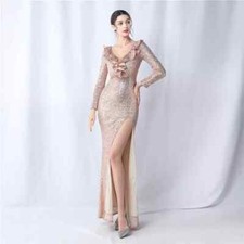 Vestito Abito Elegante Lungo