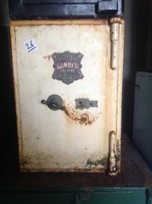 CASSAFORTE D'EPOCA VITTORIANA IN FERRO ORIGINALE INGLESE EPOCA 1880-1900