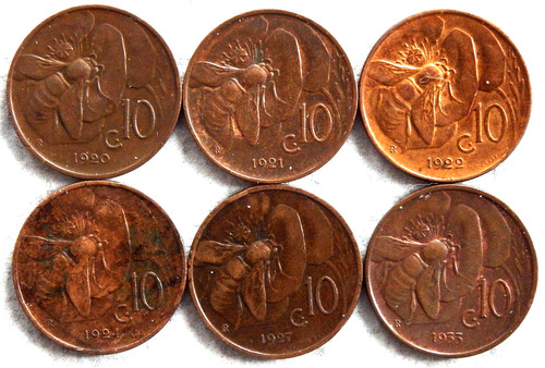 Italia 10 centesimi - italia,, kr;