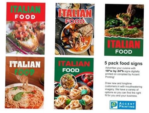 Italian food insegna - food, vetrina