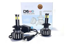 Coppia lampadine H7 D6 fari auto led lampade 4200 lumen 6000K centralina 38W