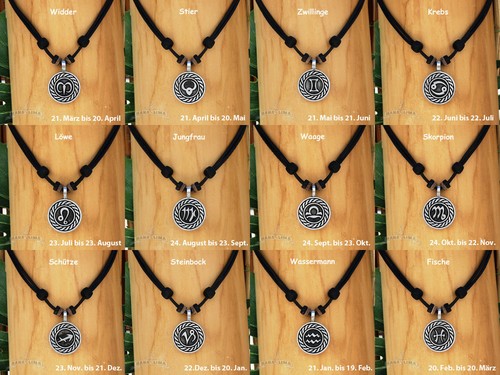 Collana segni zodiacali - segni, da