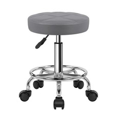 Round Rolling Stool Chair PU