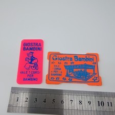 biglietti chip luna park bambini plastica giostra Braccio di Ferro Popeye