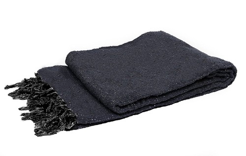 Coperta yoga messicana grigio - coperta,