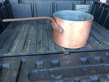 Grande pentola vintage in rame DH&M Co. NY con manici (23 libbre)