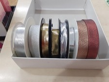 Lotto di Merceria Nastro Bordo Sbieco Argento Oro e colore