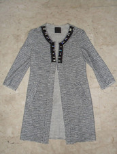 GIACCA LUNGA PINKO ORIGINALE CON APPLICAZIONI DI STRASS  Tg. 40 BELLISSIMA