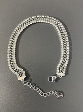 Bracciale uomo donna  acciaio tennis braccialetto da uomo  regolabile